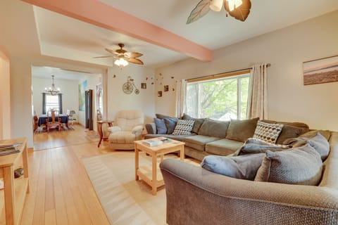 Fennville Vacation Rental | 3BR | 2BA | 1800 Sq Ft | Stairs Required