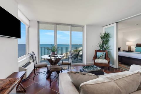 The view from this 12th floor studio at Estero Beach & Tennis Club will quite literally take your breath away!