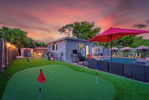 Spacious lawn ideal for outdoor activities
