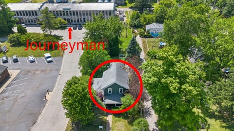 The Fourth Oak is just steps from Journeyman Distillery!