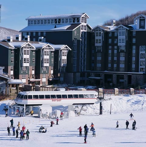 Ski-in / ski-out at Payday lift.