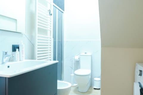 Apartment | Bathroom | Shower, hair dryer, towels, soap