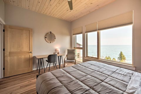 Lakefront Bedroom 1 | Linens & Towels Provided | Upper Floor