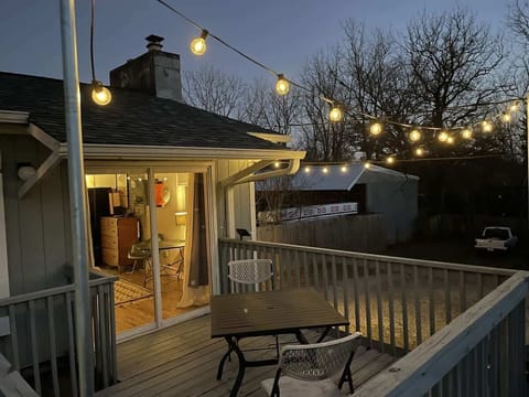Enjoy sunsets from the patio.