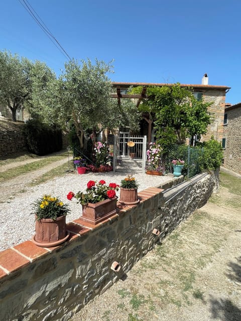 Front of house with attached parking for a compact. Additional parking provided