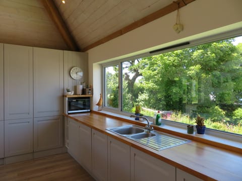 plenty of kitchen work surfaces