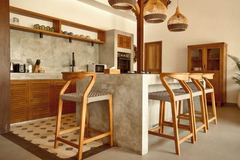 Deluxe Villa, 2 Bedrooms, Private Pool | Private kitchen | Full-size fridge, microwave, oven, coffee/tea maker