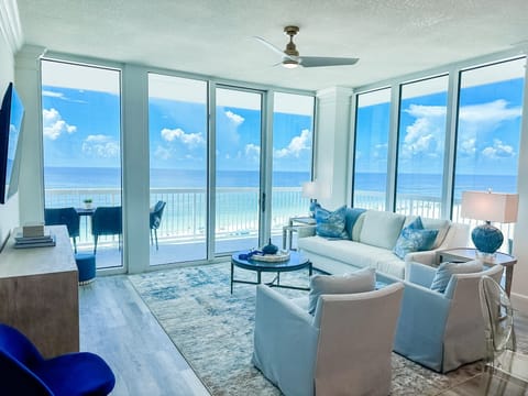 Living room with view ocean front view