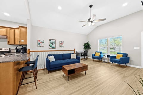 Living Room: Our interior focuses on a contemporary accent and the space is ideal for entertainment and relaxation.