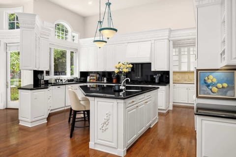 Cook in style in our fully equipped kitchen with stunning views and modern appliances.