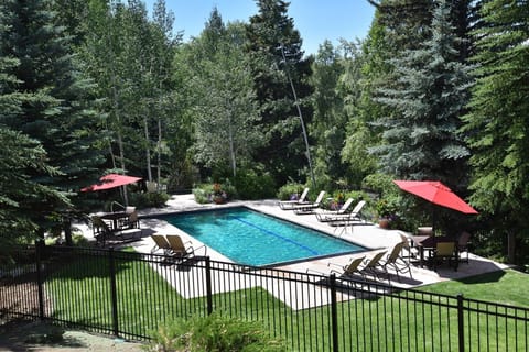 Take a dip in the pool.