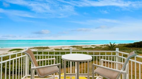 "Enjoy the amazing sunrises while listening to the waves roll in from the master balcony."