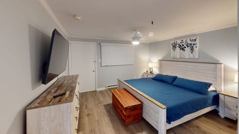 Indoors, Screen, TV, Hardwood, Lamp