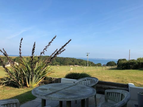 Sea views from the patio table
