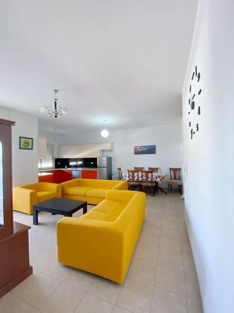 42-inch flat-screen TV with satellite channels, TV