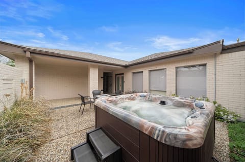 Enjoy our amazing private hot tub with your family and friends.