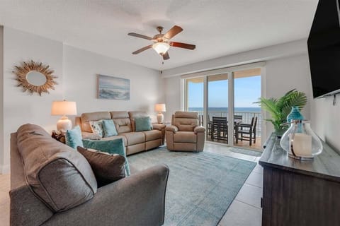 Breathtaking views from the living room of this high end condo