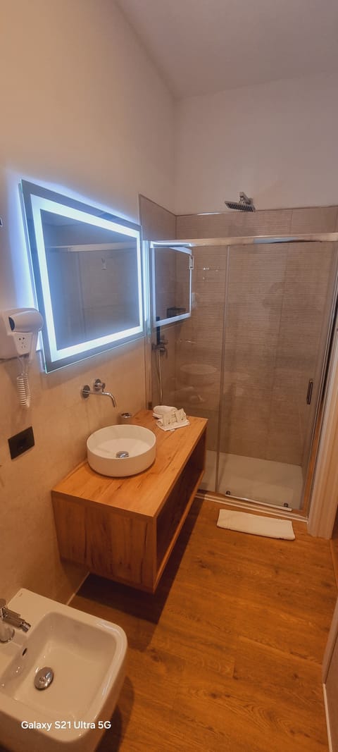 Shower, rainfall showerhead, hair dryer, bidet