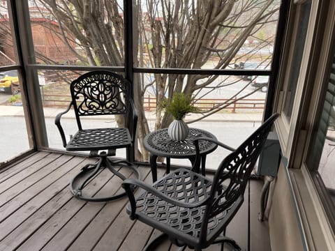 Outdoor screened front porch