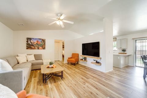 Living Room | Central Air Conditioning & Heating | Smart TV