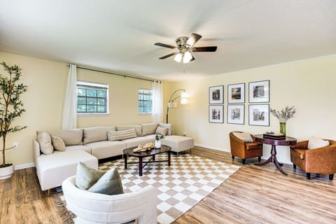Huntsville Vacation Rental | 4BR | 3BA | 2,200 Sq Ft | Stairs Required to Enter