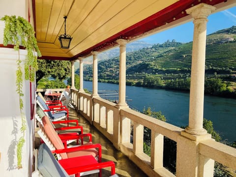 Patio with views of river and beautiful landscapes