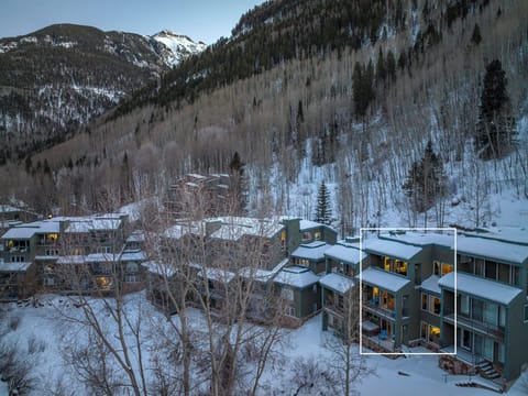 Exterior - A townhome with a prime hillside location that offers panoramic views of the town, red rock formations, the river, and the Ajax peaks up the valley