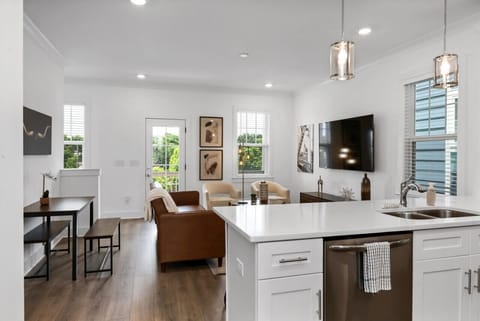 View of 2nd floor (kitchen, living, dining, and 2nd bedroom)