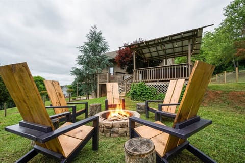 Cozy up by the firepit and let the warmth of the flames and the glow of the mountain stars create a truly magical evening.