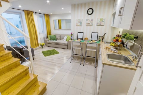 Living room and Kitchen