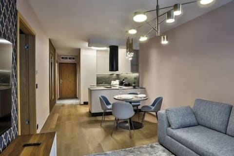 Living room with kitchen