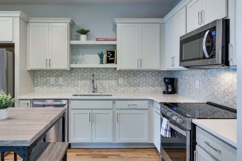 Fully equipped kitchen with everything you need for a home-away-from-home experience.