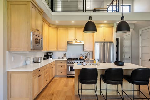 Whip up some culinary delights in this modern chef's kitchen.