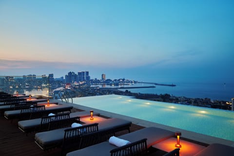Outdoor pool, cabanas (surcharge), sun loungers