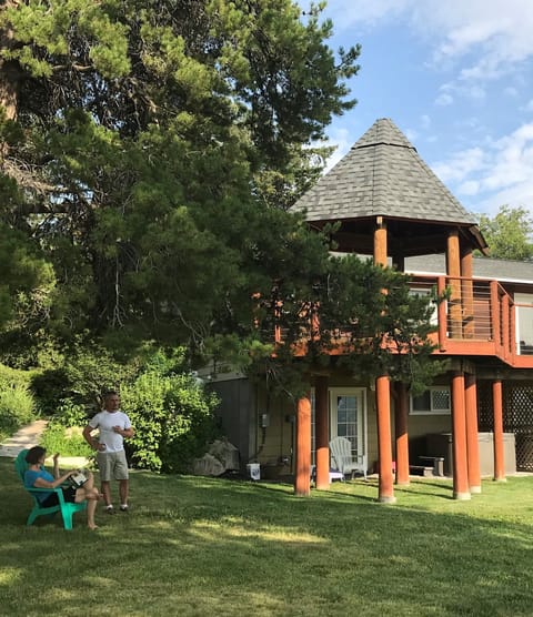 Exterior with gazebo deck
