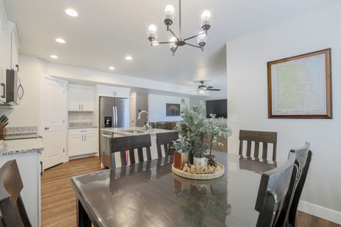 Dining Room, Kitchen, & Living Room