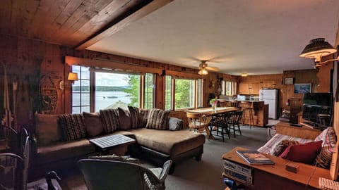 Living room allows a lot of natural sunlight