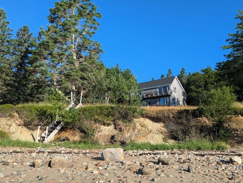 Back of house from the beach