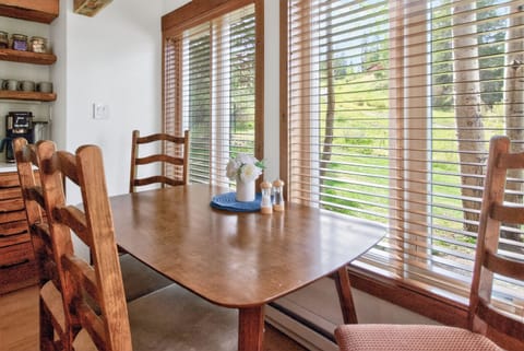 Dining Table and View of the Four O'Clock Ski Run