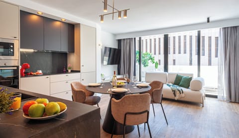 Penthouse | Living area | 40-inch Smart TV with digital channels