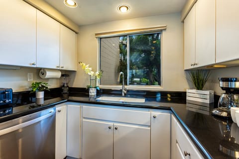 Look outside while doing dishes