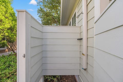 Rinse the sand off before entering the house.