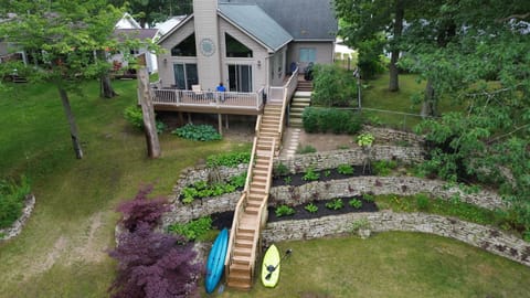 Aerial View of the back of the house.