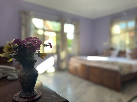 Deluxe Double or Twin Room, Multiple Beds, Private Bathroom, Courtyard View | Desk, laptop workspace, soundproofing, iron/ironing board (on request)