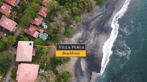 Beach front villa