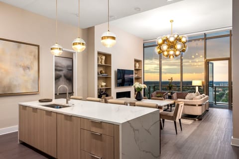 Kitchen, Dining and Living Space