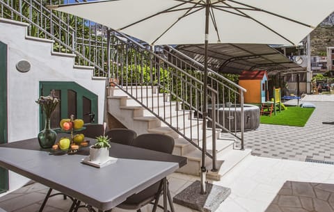 outside