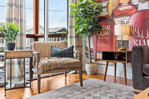 Living Room: The Burnt Barrel—feel the spirit of Kentucky in every detail!