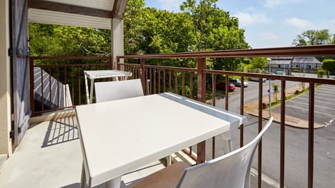 Open the door and step out onto your private balcony!