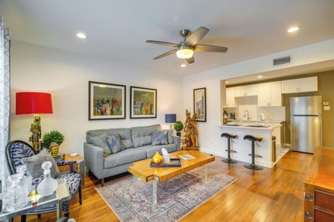 Houston Vacation Rental | 1BR | 1BA | 975 Sq Ft | Stairs Required